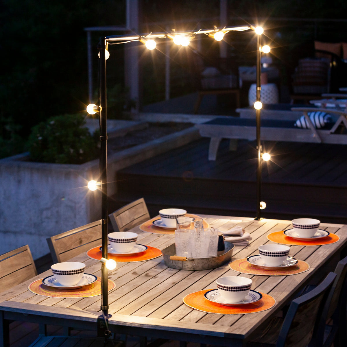 String Table Deco Indoor-Outdoor Table Frame for String Lights and Décor – IYN Stands
